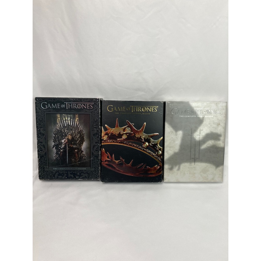 Game of Thrones DVD Lot Complete Seasons 1 2 3 HBO Box Sets